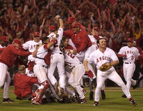 Another day, he might say, "Give me a member of the 2002 World Series champion Angels Benji Gil, Darin Erstad, Tim Salmon, any of the above" Showalter didn&x27;t do his best job with the. . 2002 world series